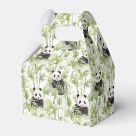 Panda bamboe gunst box bedankdoosjes