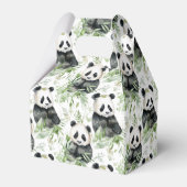 Panda bamboe gunst box bedankdoosjes (Achterkant)