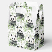 Panda bamboe gunst box bedankdoosjes (Geopend)