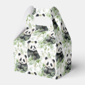 Panda bamboe gunst box bedankdoosjes (Voorkant Zijde)
