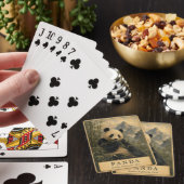 Panda Bamboe Hooglanden China OUD Pokerkaarten (Insitu)