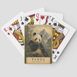Panda Bamboe Hooglanden China OUD Pokerkaarten