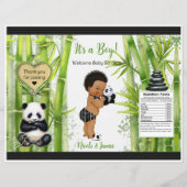 Panda Bamboe Thema Baby Boy Chip Bag (Voorkant)