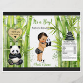 Panda Bamboe Thema Baby Boy Chip Bag (Voorkant)
