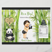 Panda Bamboe Thema Baby Boy Chip Bag (Voorkant)