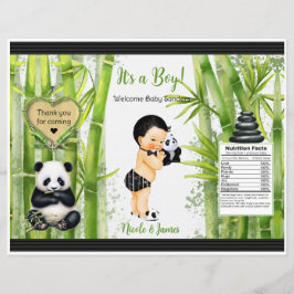 Panda Bamboe Thema Baby Boy Chip Bag