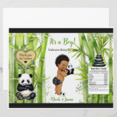 Panda Bamboe Thema Baby Jongen Chip Zak (Voorkant / Achterkant)