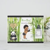 Panda Bamboe Thema Baby Jongen Chip Zak (Staand voorkant)