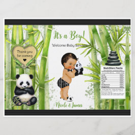 Panda Bamboe Thema Baby Jongen Chip Zak
