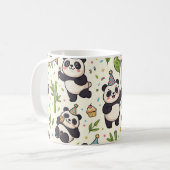 Panda Bamboe Verjaardagsfeest Mok (Voorkant links)