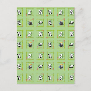 Panda Bamboo Bear Briefkaart