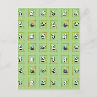 Panda Bamboo Bear Briefkaart