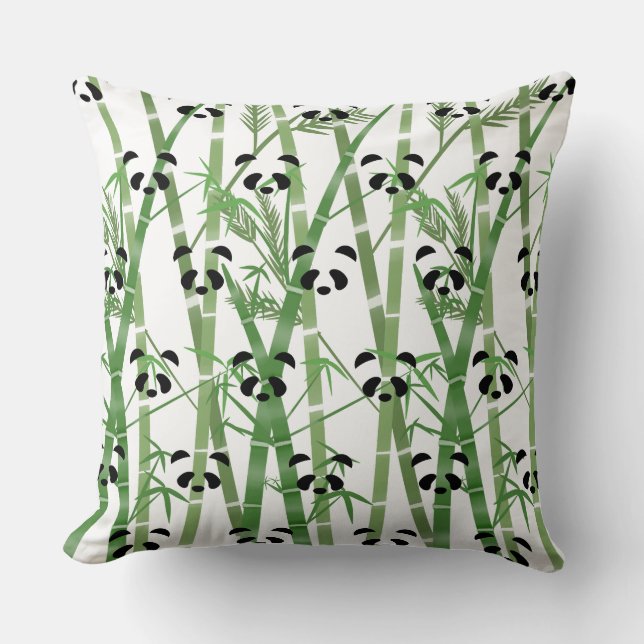 Panda Bamboo Kussen (Voorkant)