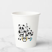 Panda Band - 1000Pandas door Amanda Roos Papieren Bekers (Voorkant)