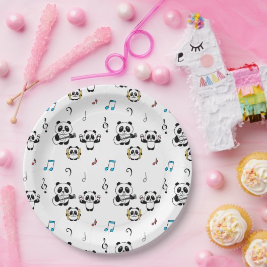 Panda Band - 1000Pandas door Amanda Roos Papieren Bordje (Feest)