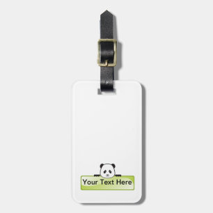 Panda Banner Bagagelabel