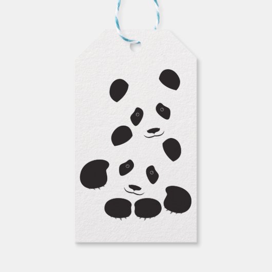 Panda Banner Cadeaulabel (Achterkant)
