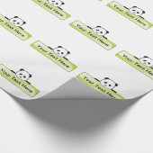 Panda Banner Cadeaupapier (Hoek)