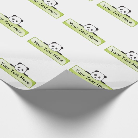 Panda Banner Cadeaupapier (Hoek)