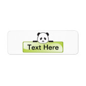 Panda Banner Etiket (Voorkant)