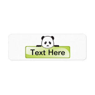 Panda Banner Etiket
