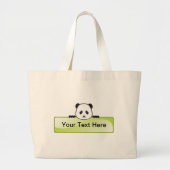 Panda Banner Grote Tote Bag (Voorkant)