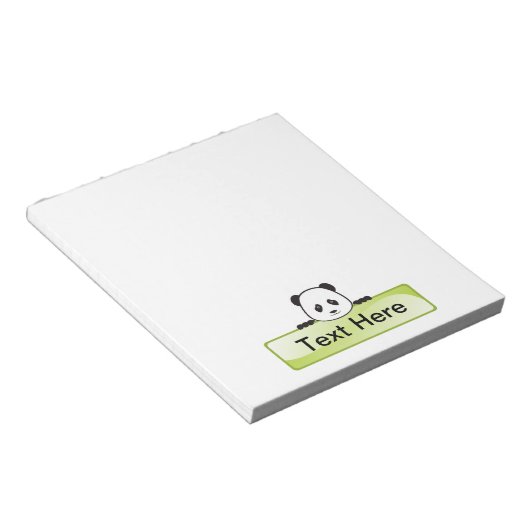 Panda Banner Notitieblok (Schuin)