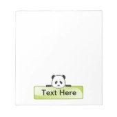 Panda Banner Notitieblok (Voorkant)