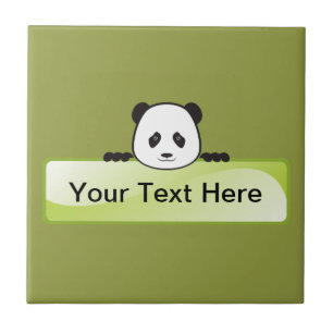 Panda Banner Tegeltje