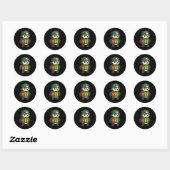 Panda Basketbal 67 Gen Alpha Slang Srts Mannen Jon Ronde Sticker (Vel)