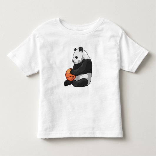Panda Basketball speler Basketball Kinder Shirts (Voorkant)