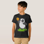 Panda Basketball speler Basketball T-shirt (Voorkant volledig)