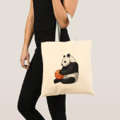 Panda Basketball speler Basketball Tote Bag (Voorkant (product))