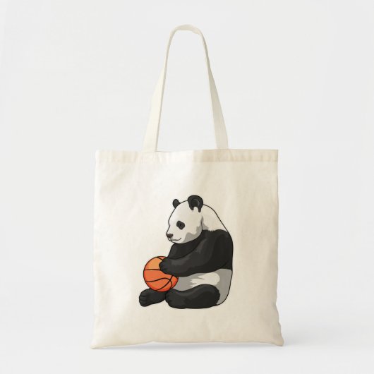 Panda Basketball speler Basketball Tote Bag (Voorkant)