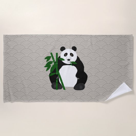 Panda Beach Towel Strandlaken (Voorkant)