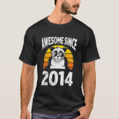 Panda Bear Awesome Since 2014 9Th 9 T-shirt (Voorkant)