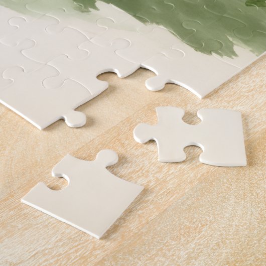 Panda Bear Couple Simple Love Ink Art Legpuzzel (Zijkant)