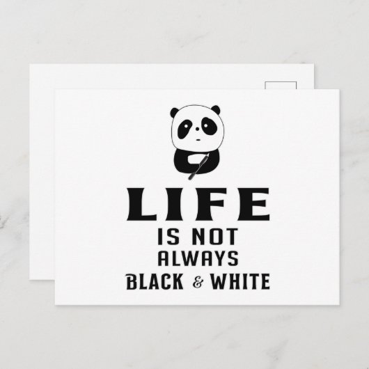 Panda Bear Cute Animal China Pandas Paw Funny Gift Briefkaart (Voorkant / Achterkant)