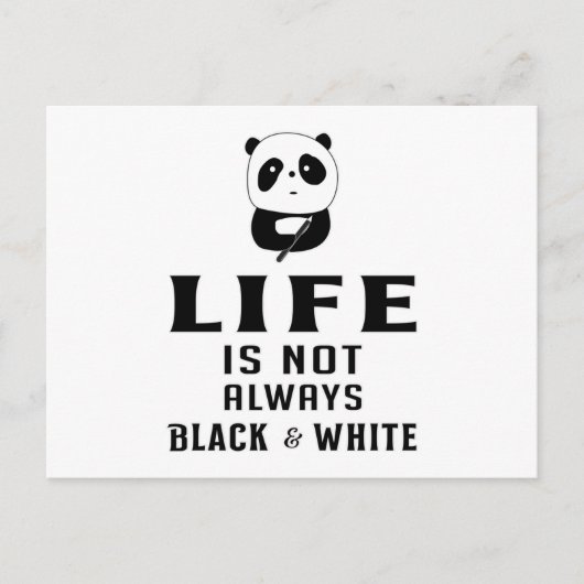 Panda Bear Cute Animal China Pandas Paw Funny Gift Briefkaart (Voorkant)