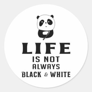 Panda Bear Cute Animal China Pandas Paw Funny Gift Ronde Sticker