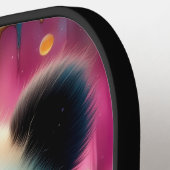 Panda Bear eats a pickle Monogram Pickleball Paddle (Links Detail)