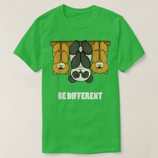Panda-Bear Edition Be Different T-shirt (Design voorkant)