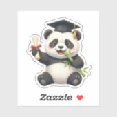 Panda Bear Graduation Sticker (Vel)