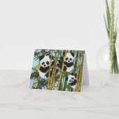 Panda Bear Happy Birthday Kaart (Achterkant)