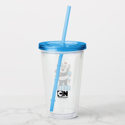 Panda Bear - Hug in a Mug! Acryl Drinkbeker (Achterkant)