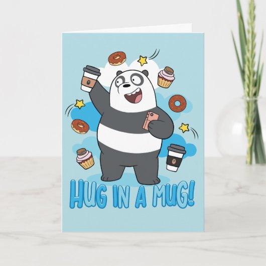 Panda Bear - Hug in a Mug! Kaart (Voorkant)