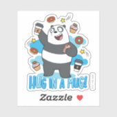 Panda Bear - Hug in a Mug! Sticker (Vel)