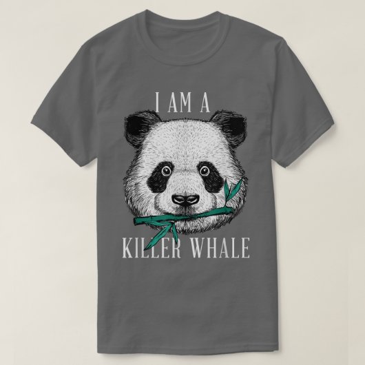 Panda Bear Orca Whale - Parody Killer Whale Funny  T-shirt (Design voorkant)
