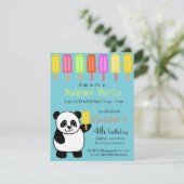 Panda Bear Summer Party met ijslolly's Kaart (Staand voorkant)