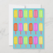 Panda Bear Summer Party met ijslolly's Kaart (Achterkant)